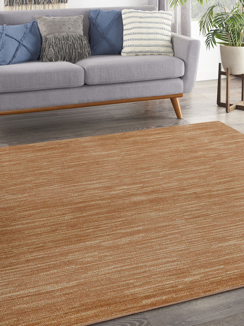 Nourison Essentials NRE01 Rust 7' x Square Rug image number 6