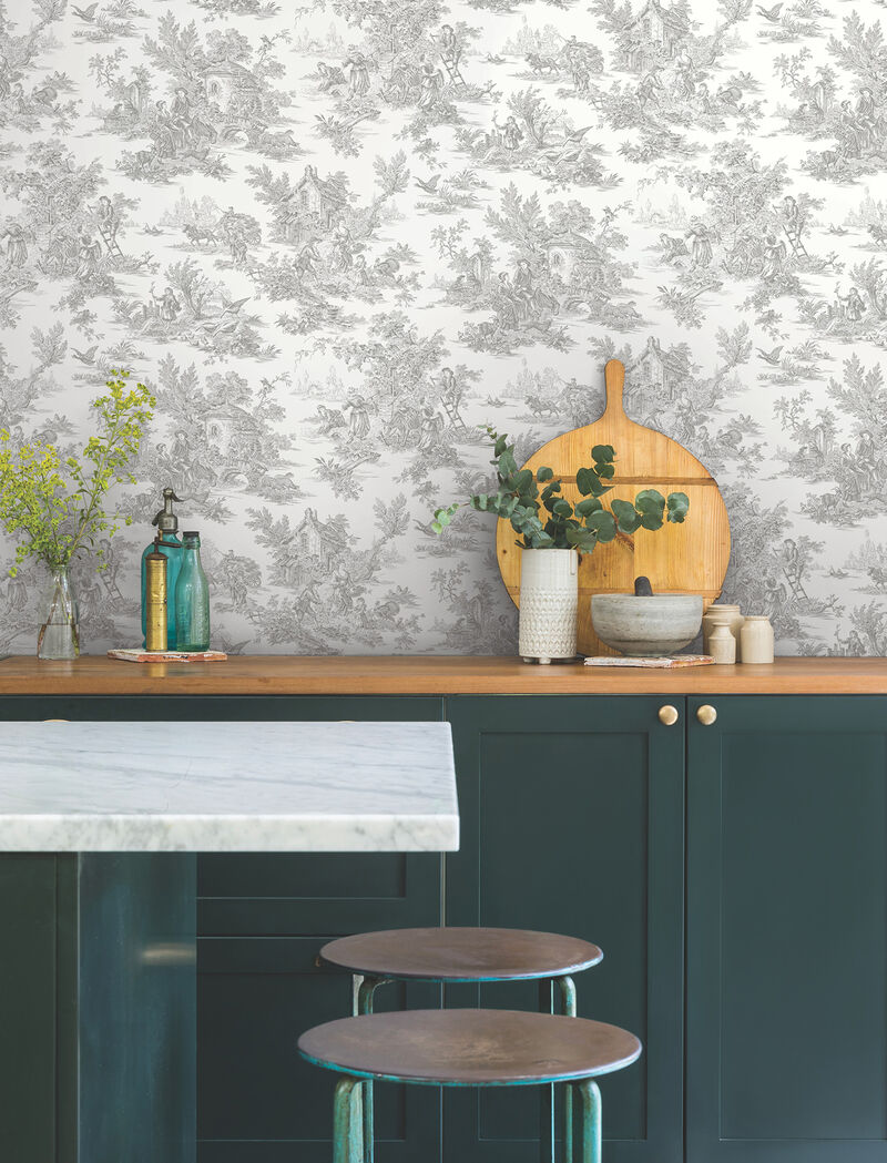 Campagne Toile Grey Wallpaper image number 2
