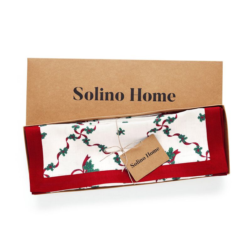 Linen Placemats - Holly Ribbon image number 3