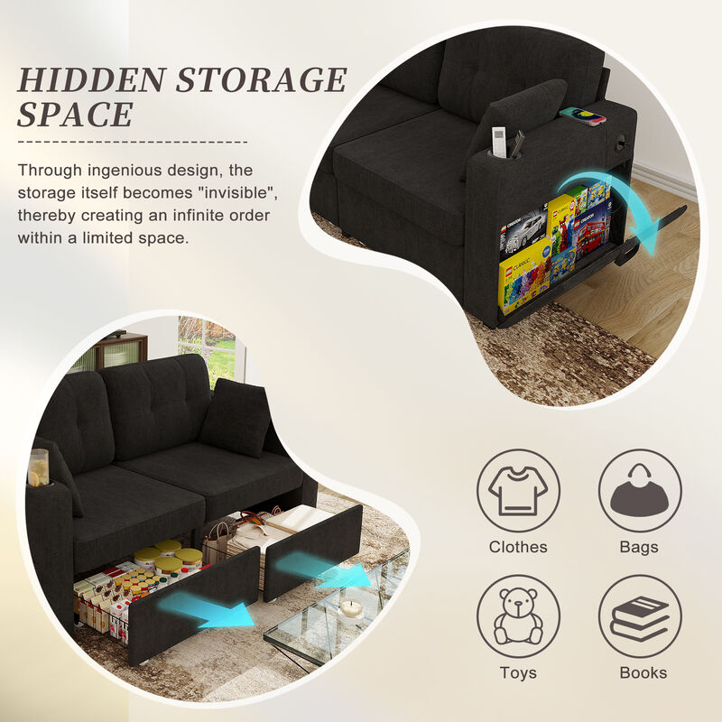 Kistub with Storage Sectional Sofa image number 5