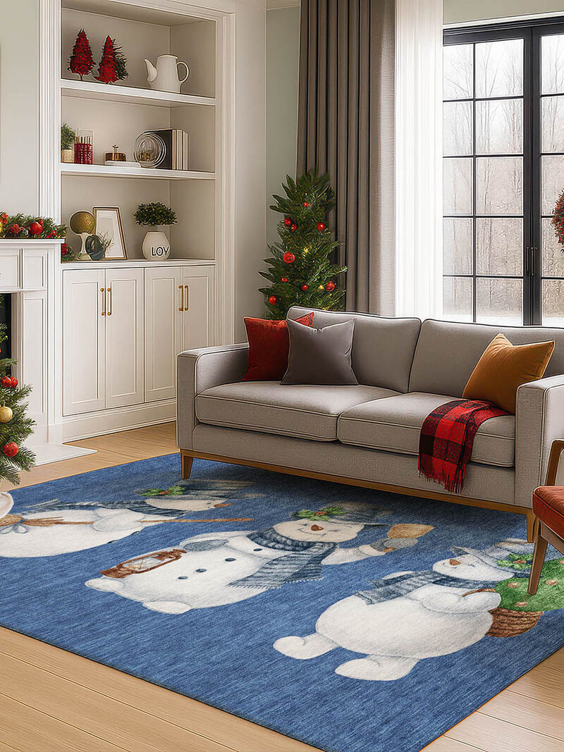 Merry & Bright MY28 Navy 8' x 10' Rug