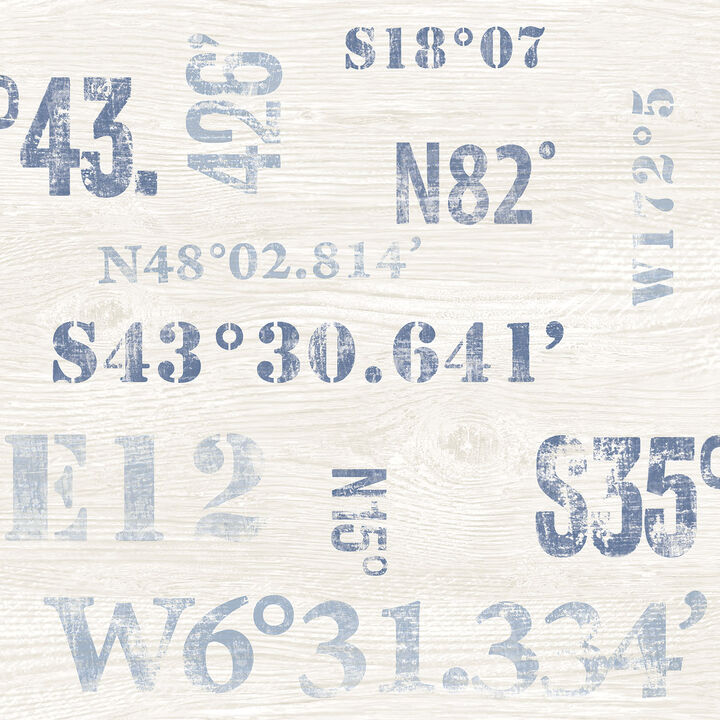 Deauville 2 Naval Print Blue Wallpaper G23331