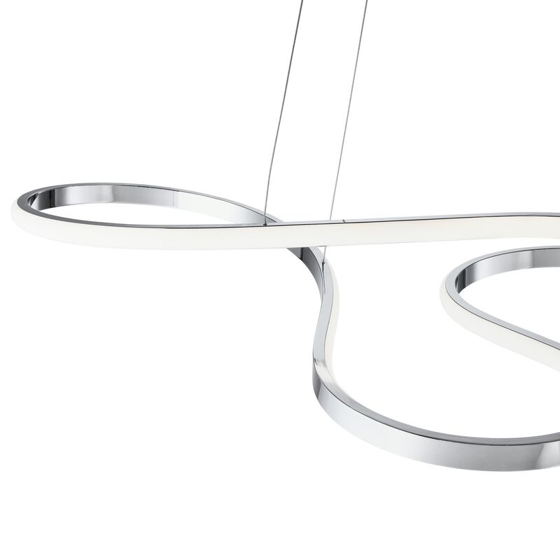 Shanghai Chandelier Chrome Metal Integrated LED Dimmable