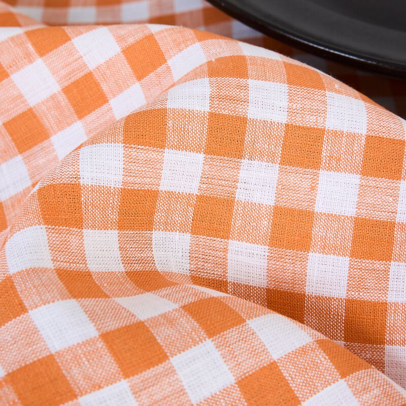 Linen Tablecloth - Gingham Check image number 3