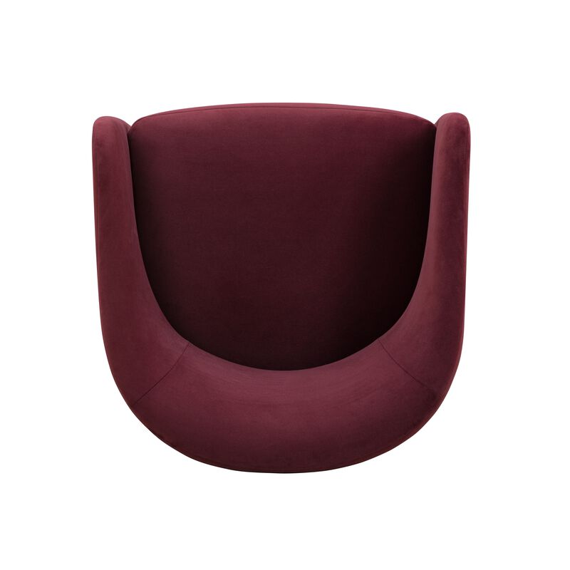 Seraphina Chocolate Brown Performance Velvet Dining Chair image number 4