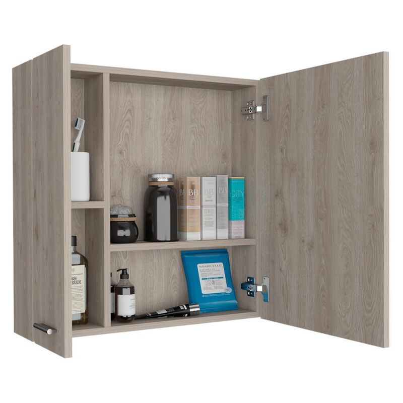 Medicine Cabinet Prague, Bathroom, Light Gray