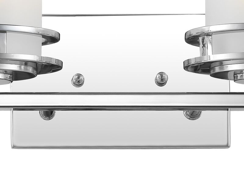 Fairfax Metal/Frosted Glass Contemporary Glam LED Vanity Light