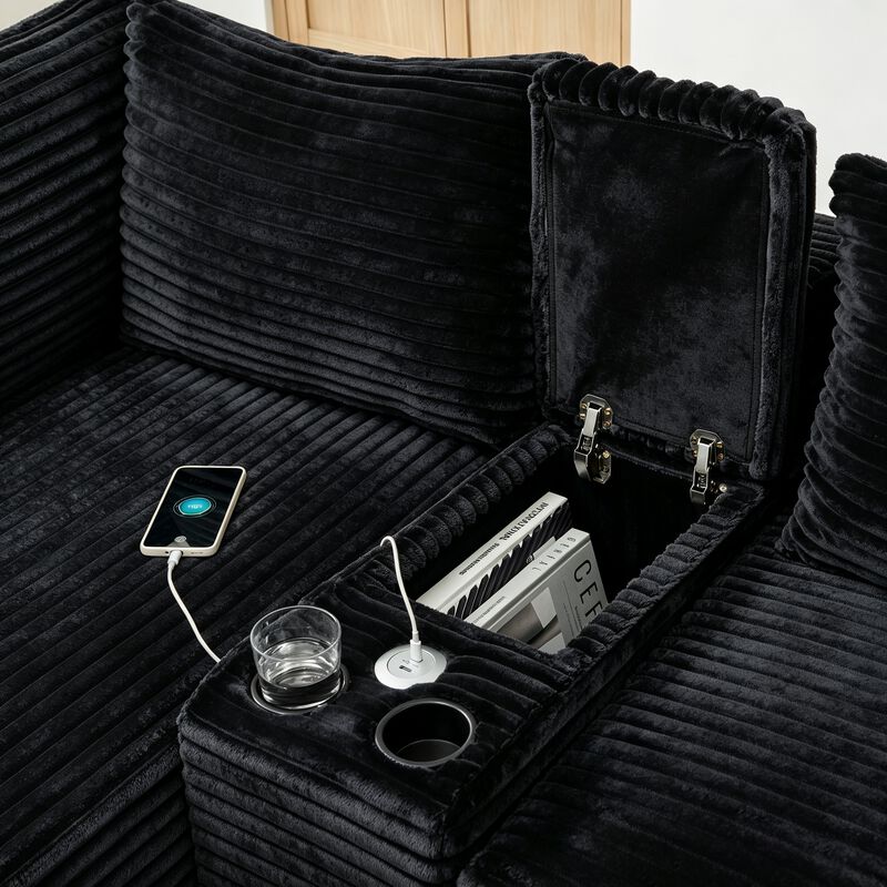 Prink L-Shaped Modular Sectional Sofa image number 2