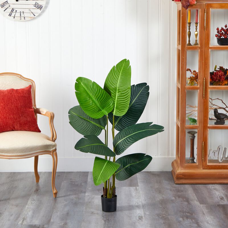 Hivvago 3.5 Feet Travelers Palm Artificial Tree