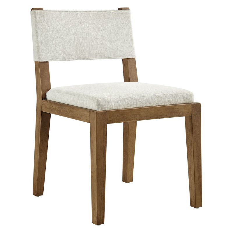 Calder Fabric Upholstered Wood Armless Dining Chair image number 0