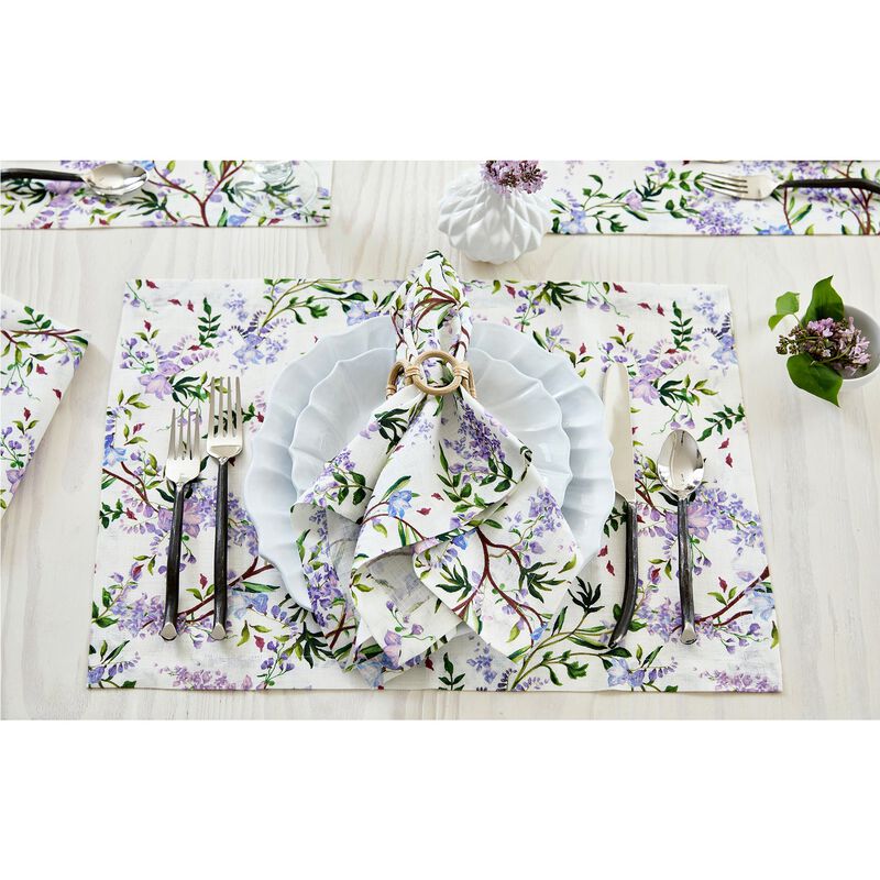 Linen Dinner Napkins - Lilacs