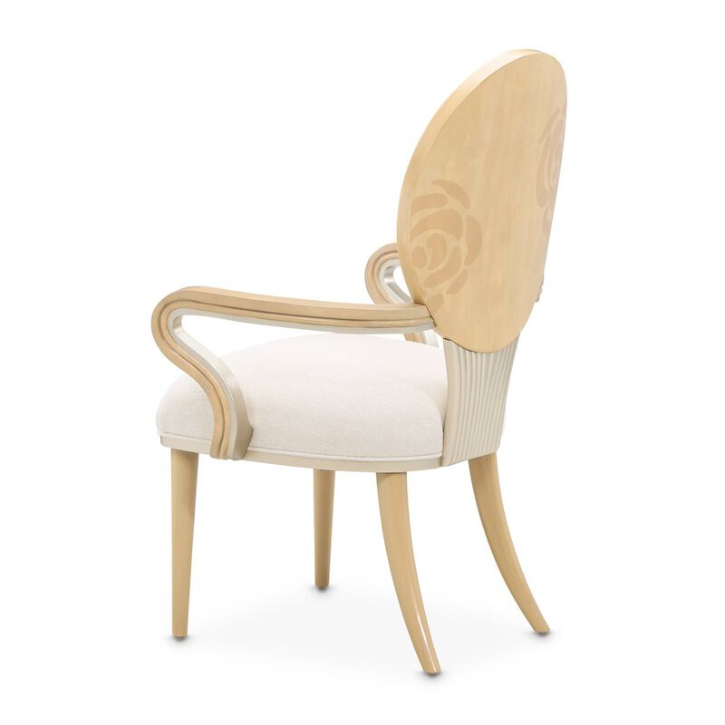 Camellia Field Dining Arm Chair, Set of 2 - Caramel image number 5