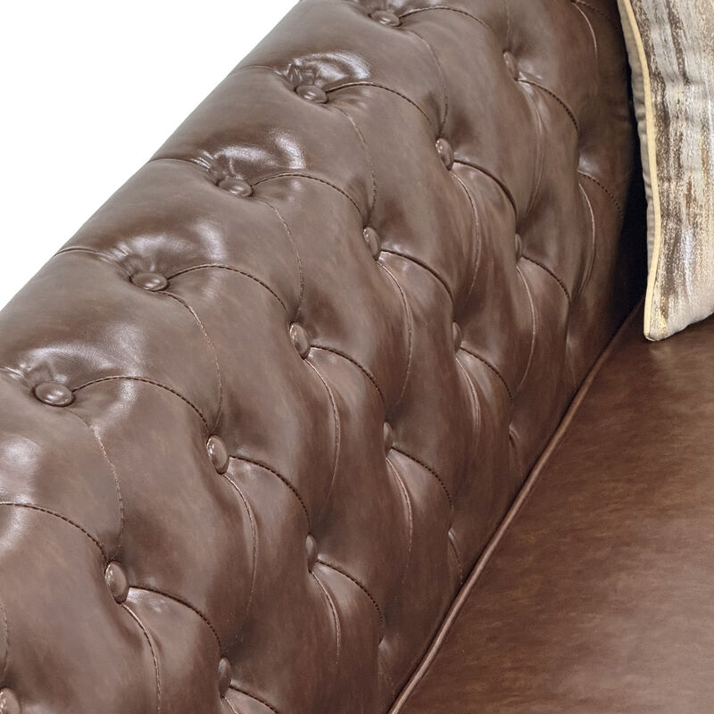 Tokvom 3-Seater PU Sofa image number 5