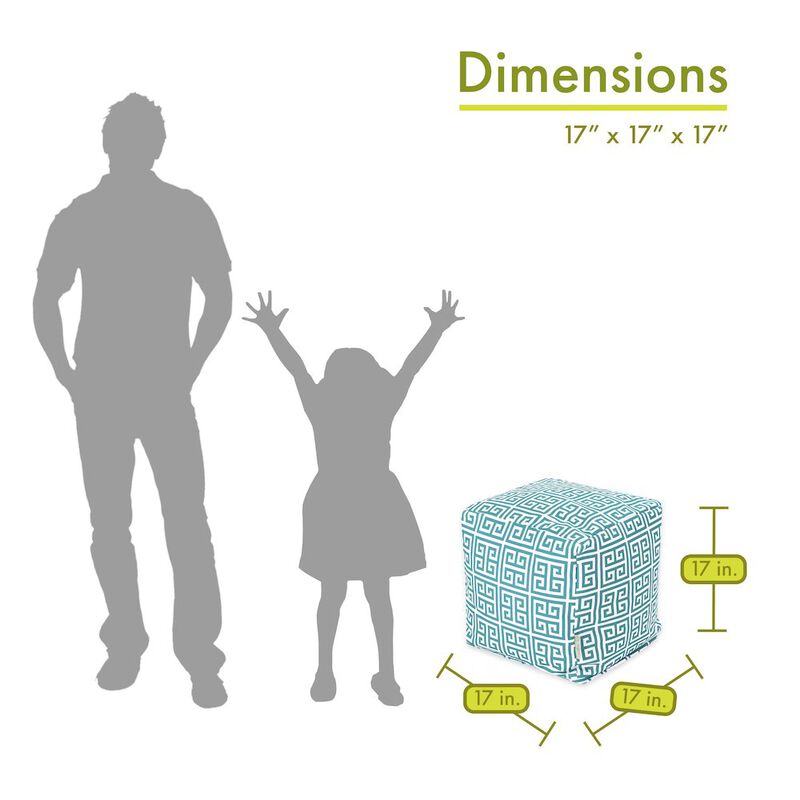 Majestic Home Goods Cube Pouf Towers Pacific