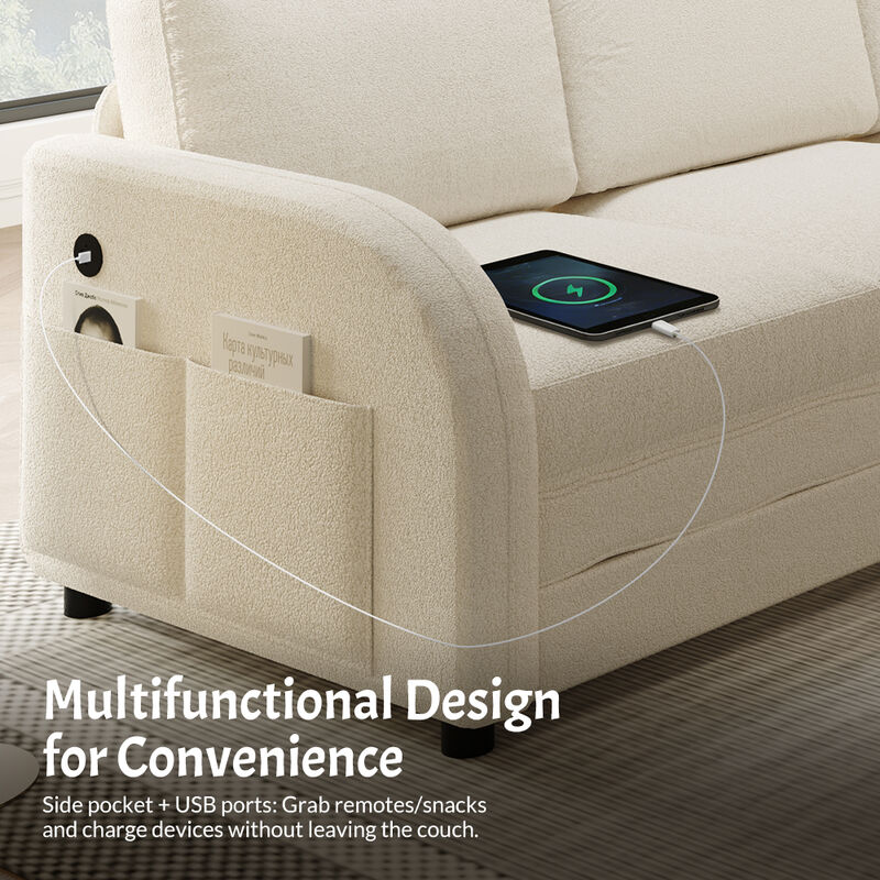 Lokweg 115.2" L-Shaped Sleeper Sofa image number 7
