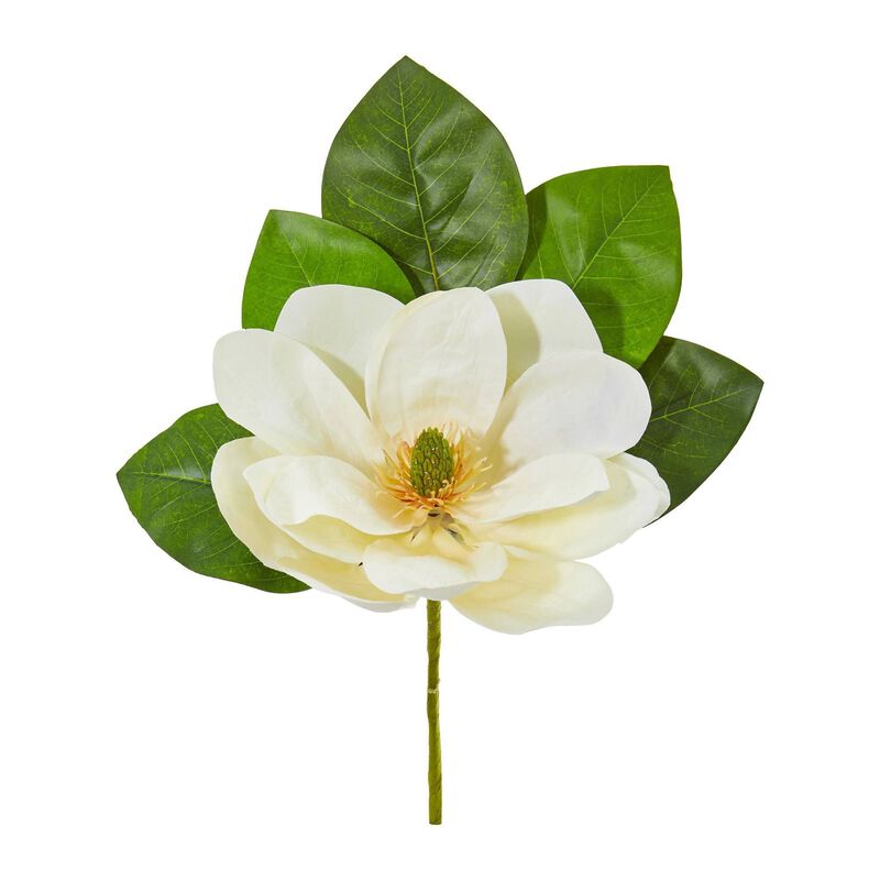 Nearly Natural 18-in Magnolia Artificial Flower (Set of 6) image number 1