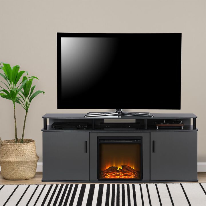 Ameriwood Home Carson Electric Fireplace TV Console for TVs up to 70"