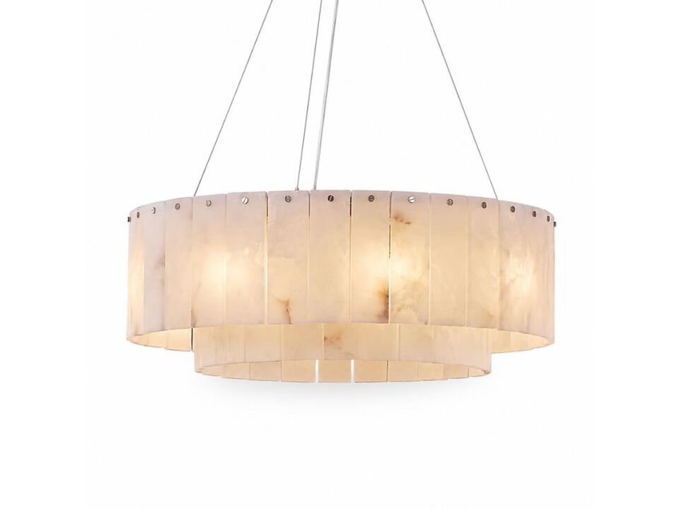Alabaster Chandeliers D23in Round Dining Room Small Chandelier Light Fixture