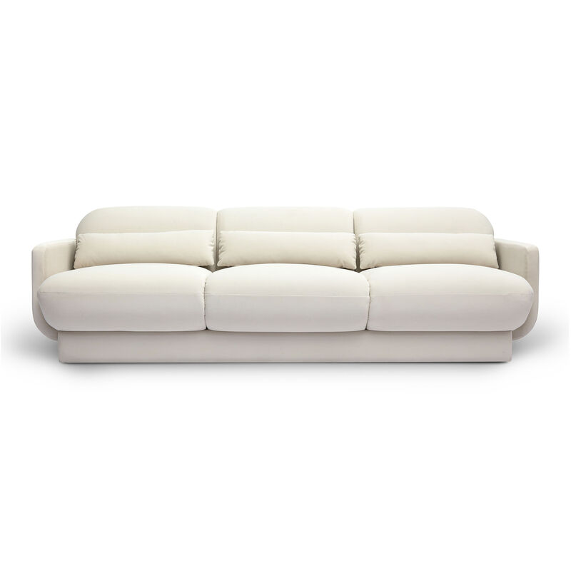 Azalea  Velvet Sofa. image number 2