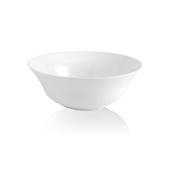 Delta-Coupe dia.6.25" h:1.75" 14 oz. Round White Porcelain Bowl (Set of 4)