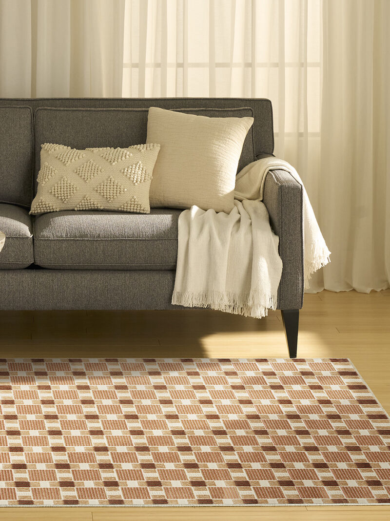 Nordic NRC14 Rust 4' x 6' Rug