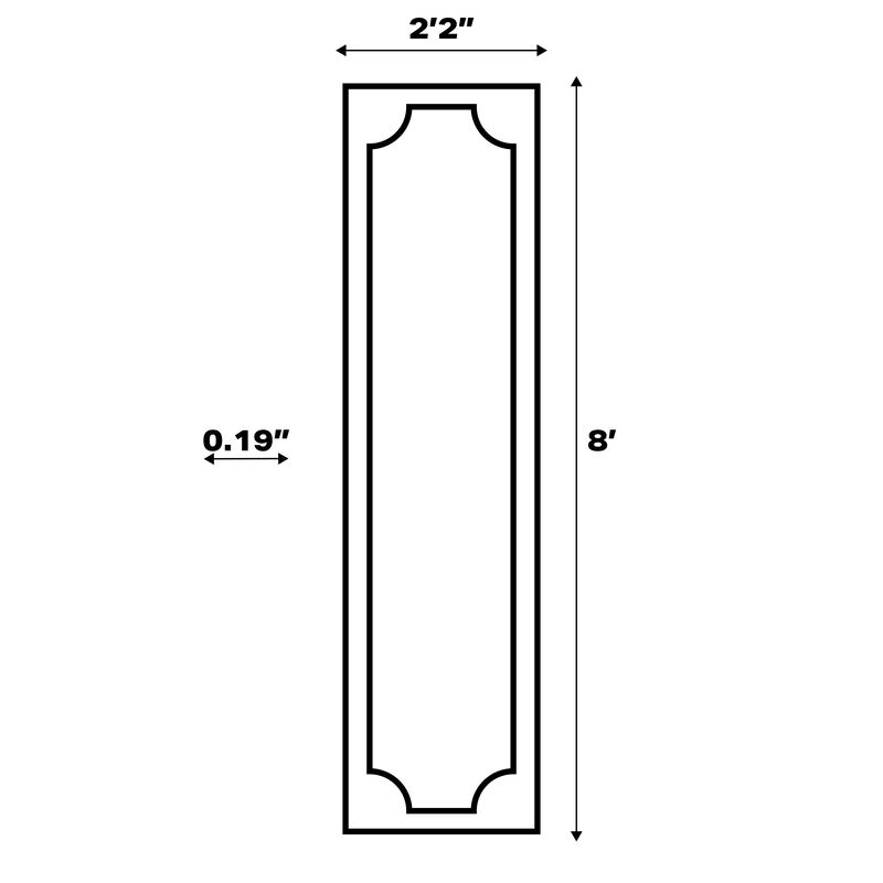 Margot Modern Geometric Arch Stripe Indoor/Outdoor Shaped Area Rug