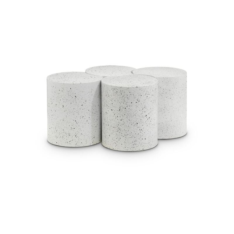 Meridian Furniture Dimple White Coffee Table