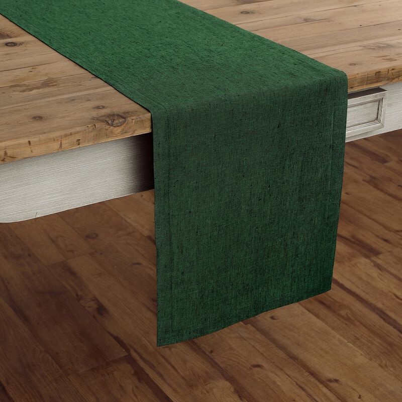 Solino Home Athena 100% Linen Table Runner &ndash; Handcrafted, Machine Washable, Perfect for Holiday and Everyday Dining