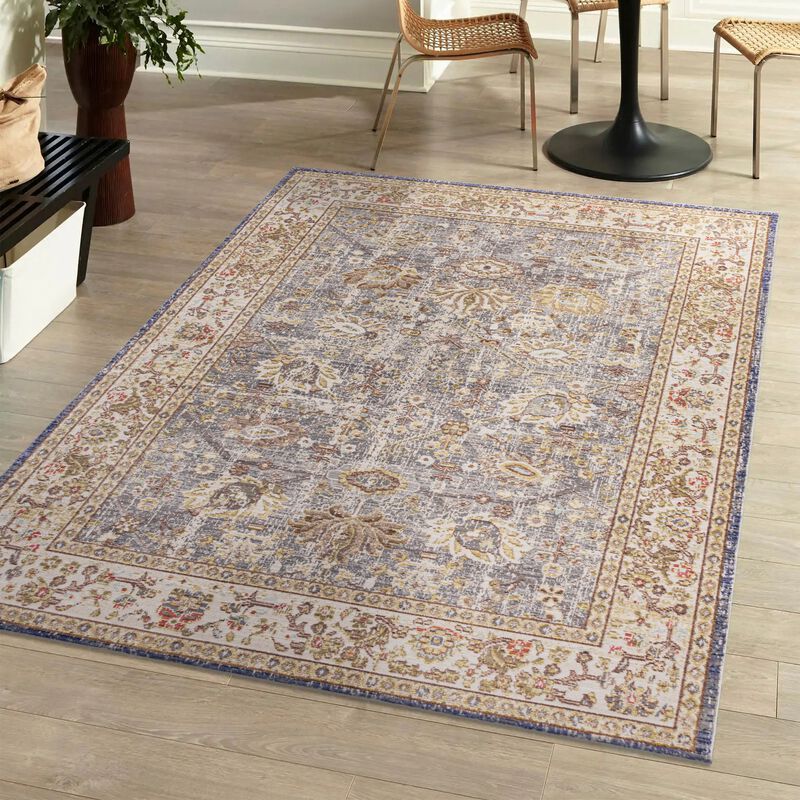 Alba Modern Faded Peshawar Area Rug