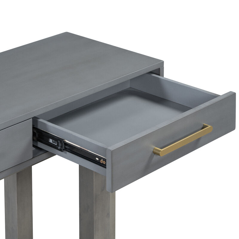 Merax Modern Console Table with Three Drawers