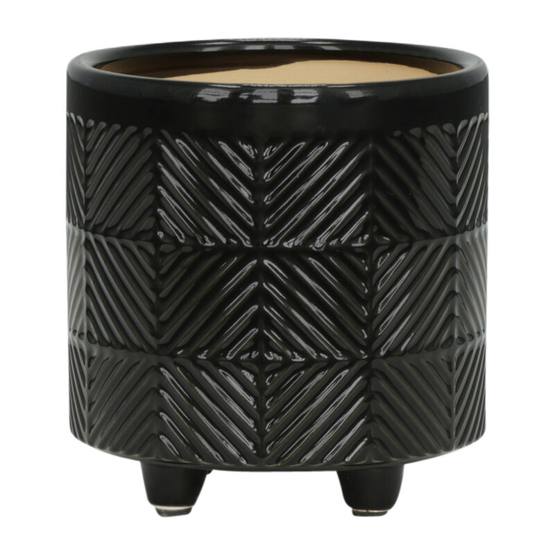 S/2 6/8" Textured Planters image number 3