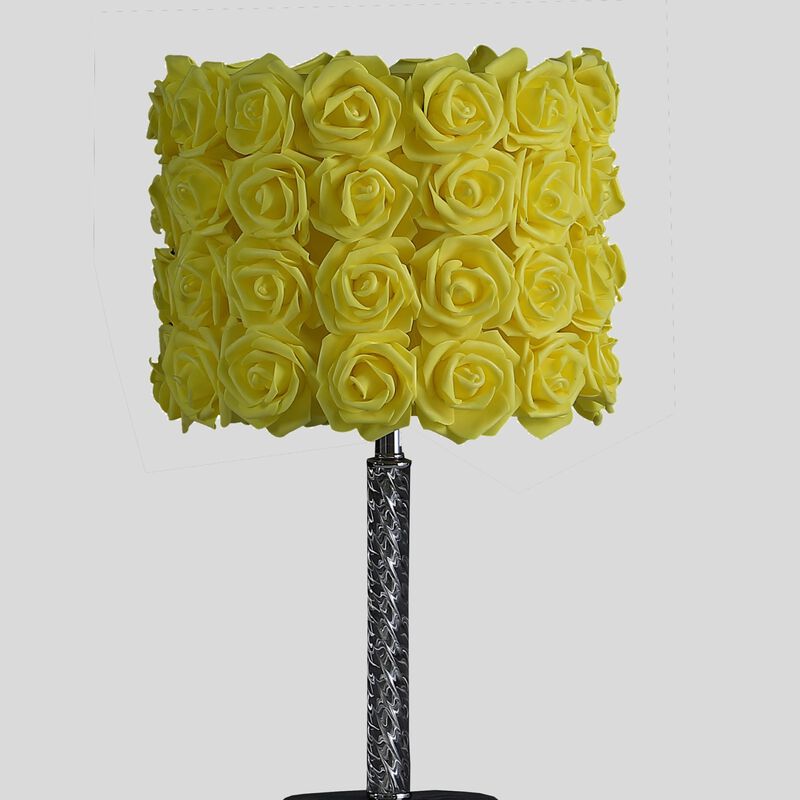 ELEMENT ACE Elegant Decorative Table Lamp with Drum Shade and Clear Acrylic Body Perfect for Bedroom, Living Room, Office, Entryway Ambient and Task Lighting image number 3