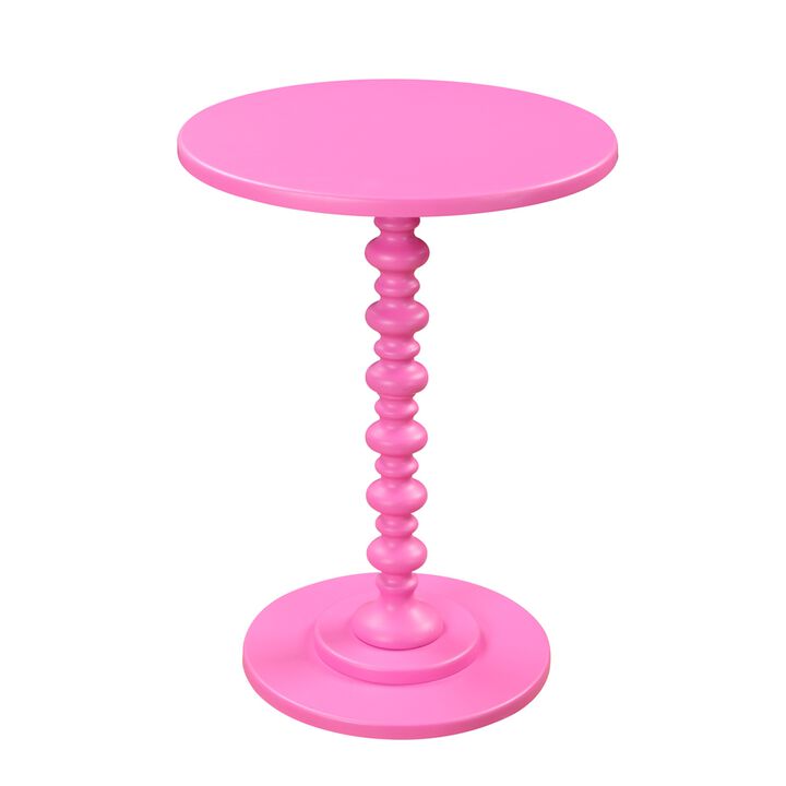 Convenience Concepts Palm Beach Spindle Table, Pink
