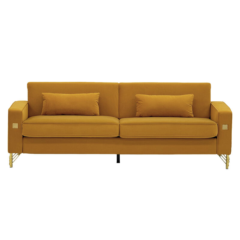 Stapak Velvet Sofa image number 0