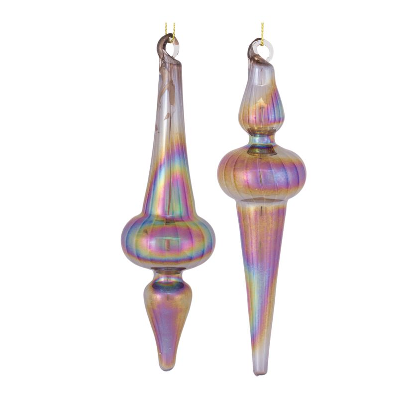 Drop Ornament (Set of 12) 6"H Glass