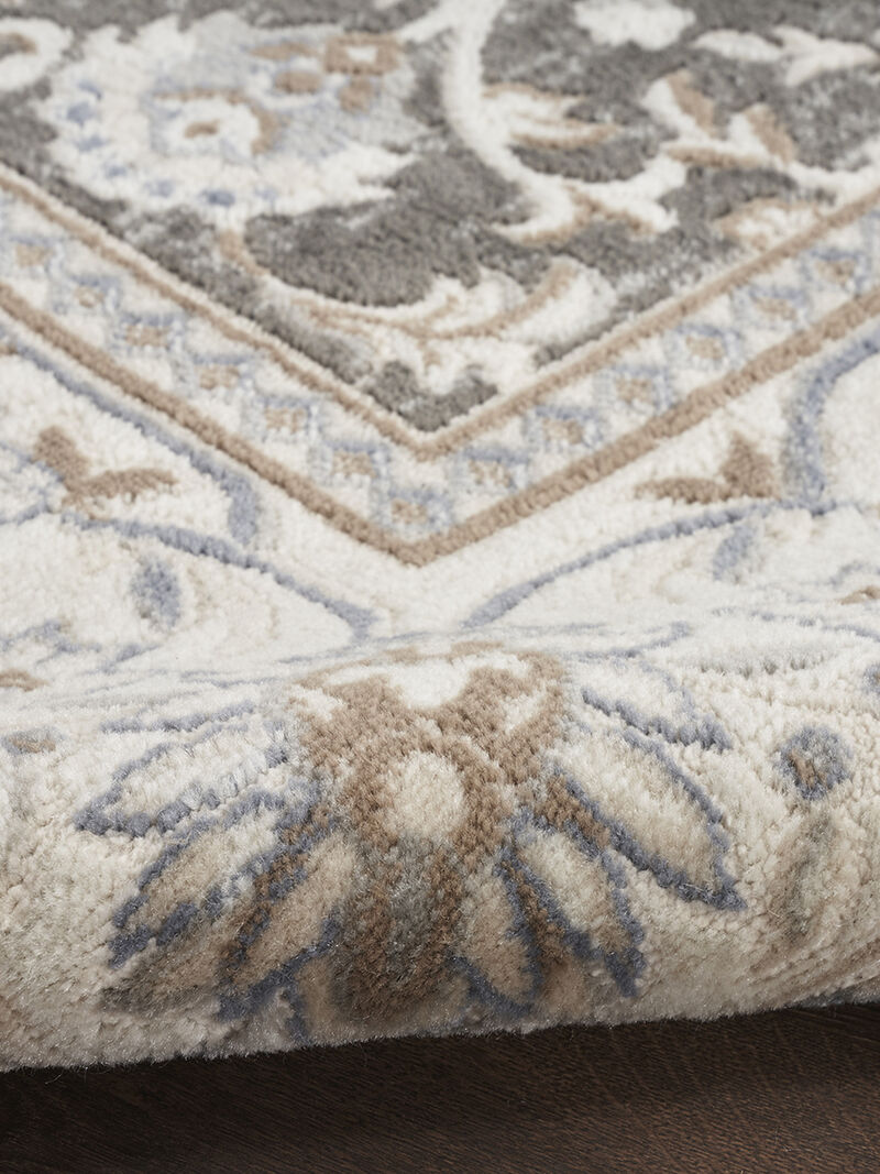 Serenity Home SRH02 Ivory/Gray/Blue 9' x 12' Rug