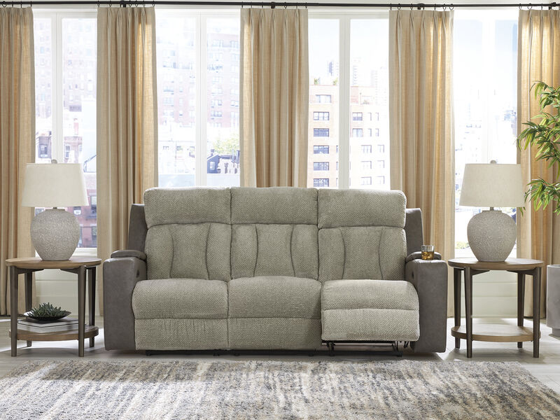 Stately Check Power Reclining Sofa image number 1