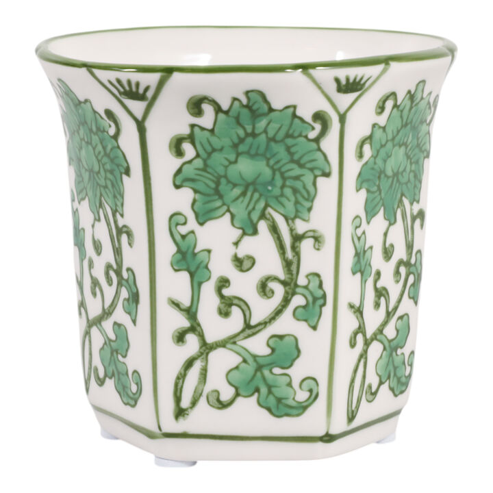 4" Fluted Chinoiserie Candle