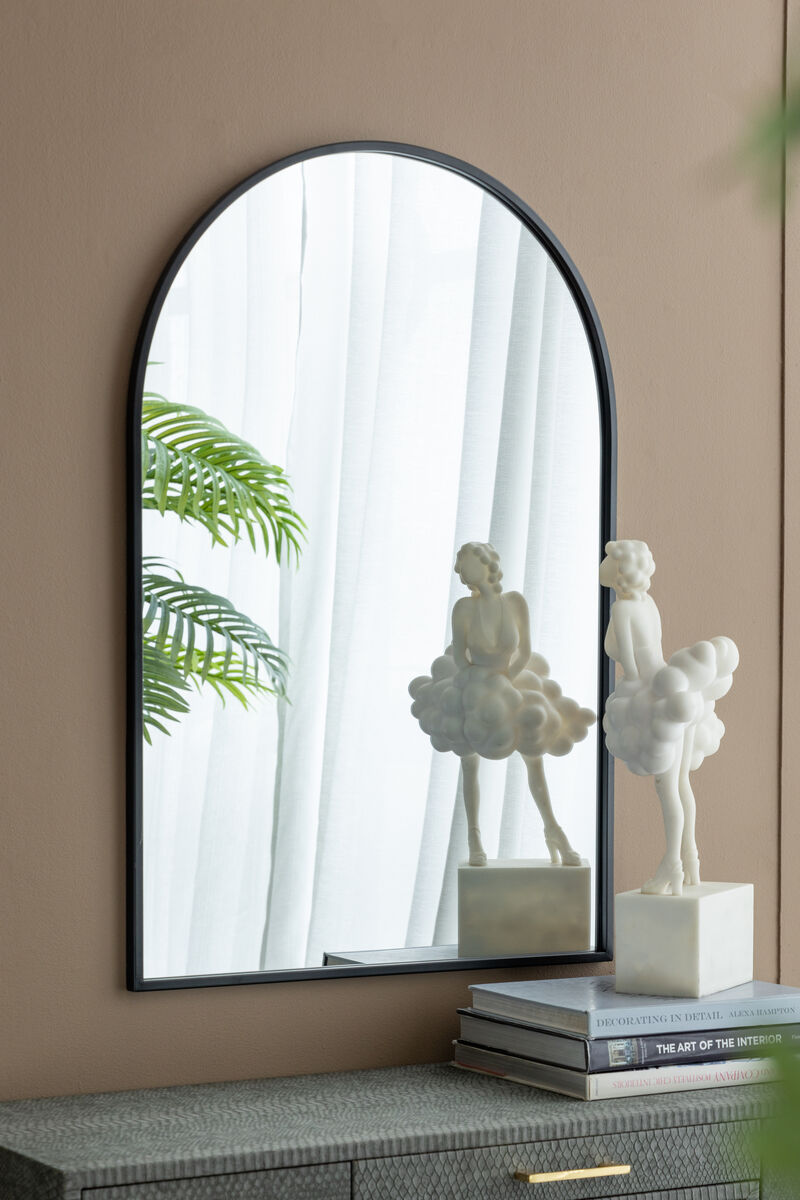 Streamdale 24" Arched Wall Mirror with Metal Frame image number 1