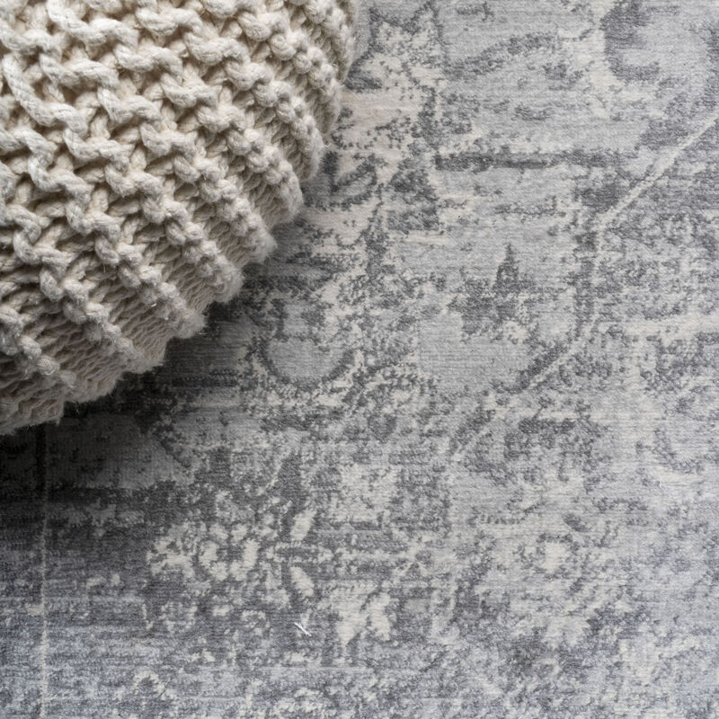 Friv Modern Persian Vintage Medallion Square Area Rug