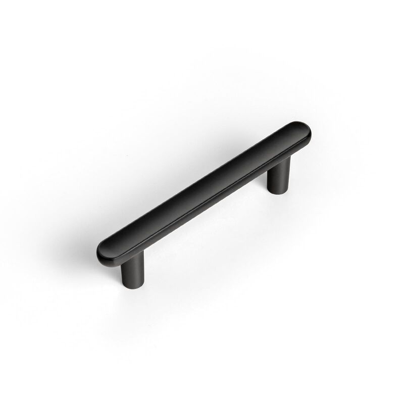 Goo-Ki 6 Pack 3"" Classic Curvature Matte Black Cabinet Handles - Timeless Appeal Meets Modern Functionality for Kitchen Drawer