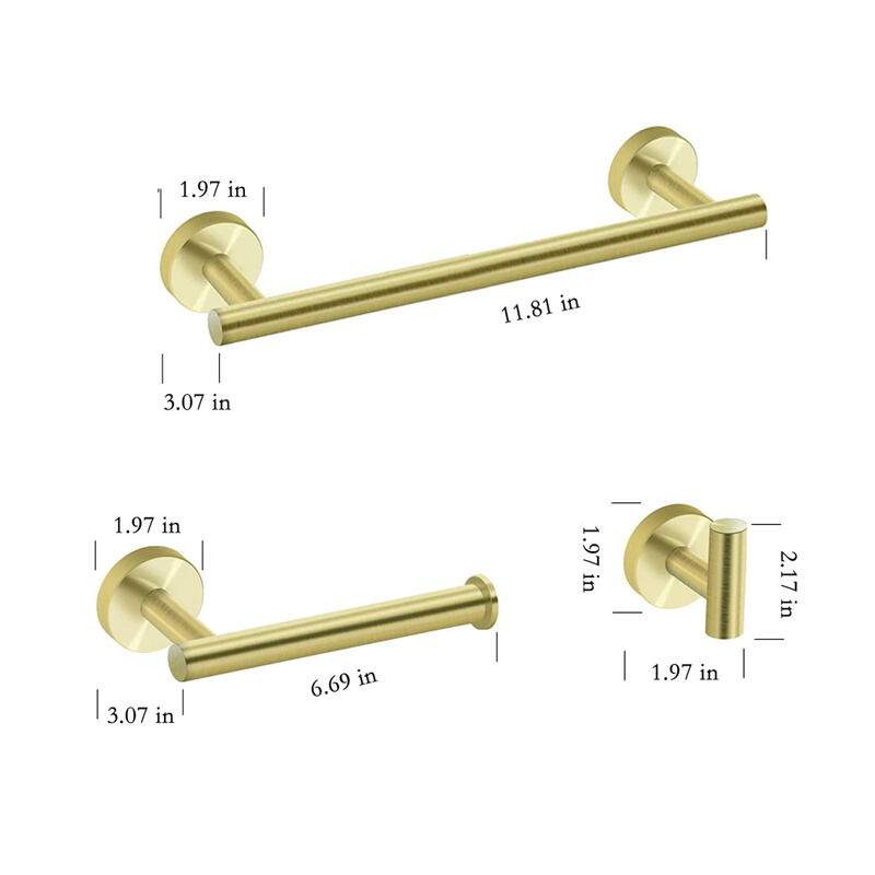 3-Piece Bathroom Hardware Set