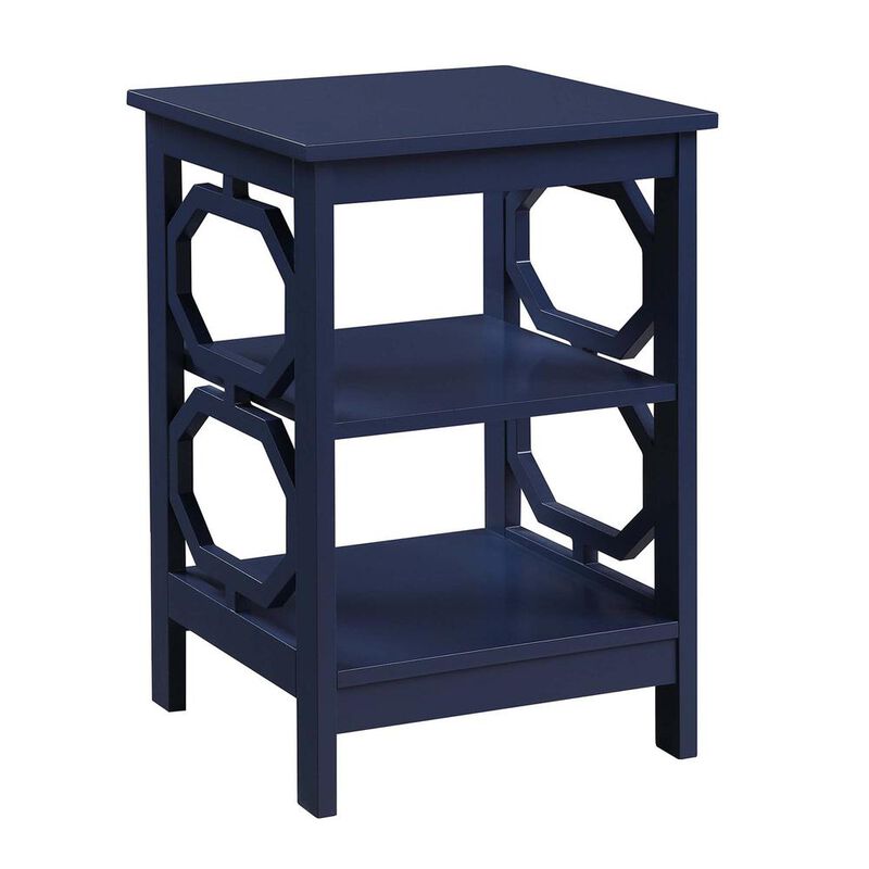 Convenience Concepts Omega End Table, Cobalt Blue
