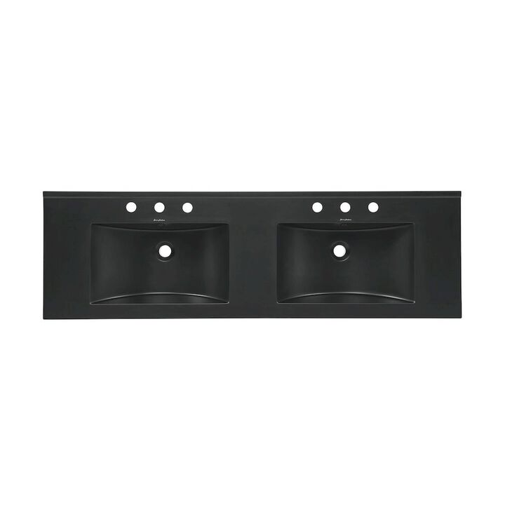 60 inch Vanity Top Bathroom Sink with 3 Holes