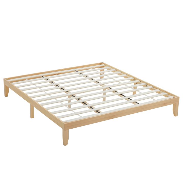 Simple and Durable Basic Bed Frame for Easy Mattress Setup