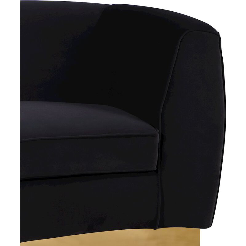 Meridian Furniture Julian Black Velvet Chair