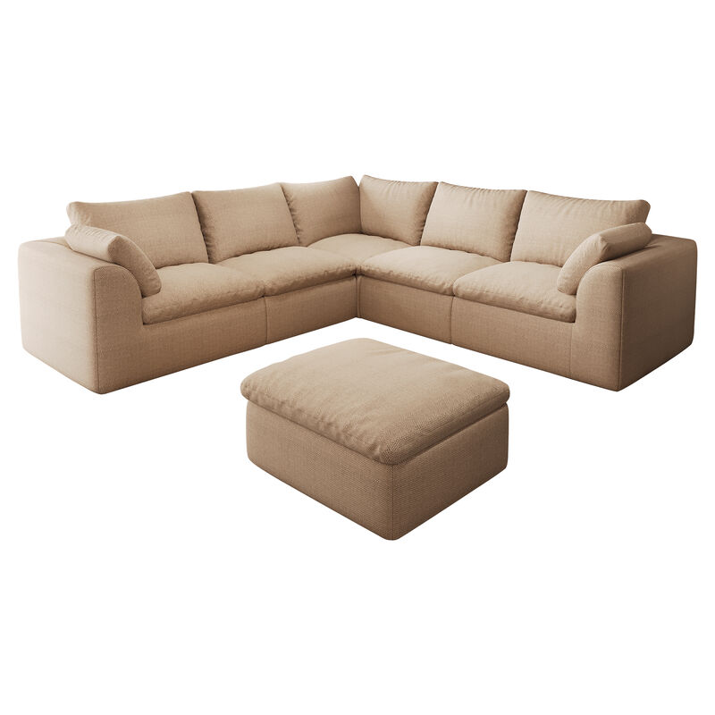 Slelt V‑Shaped 6‑Seat Modular Sectional Sofa image number 0