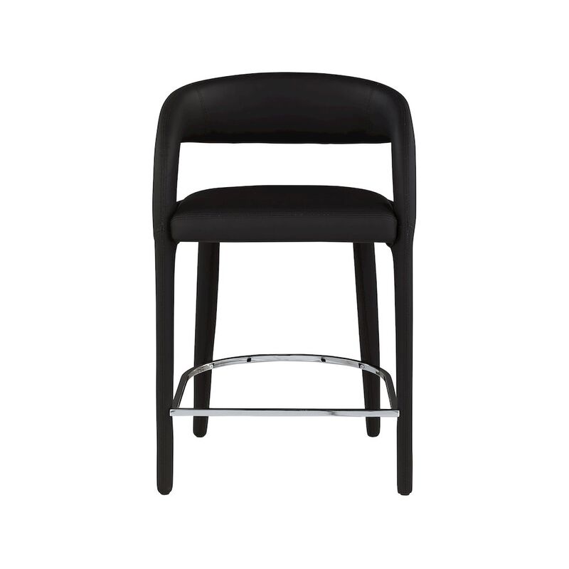 Meridian Furniture Sylvester Vegan Leather Stool