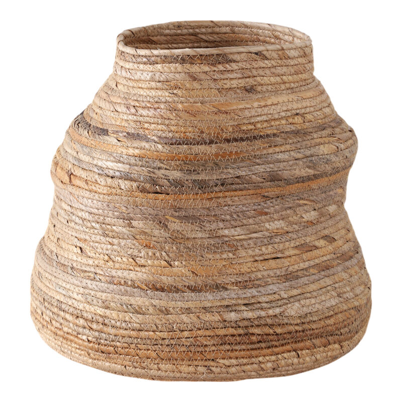 16x15" Curvy Banana Leaf Vase, Natural image number 0