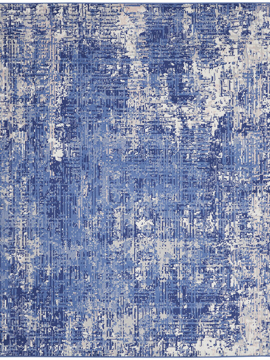 Whimsicle WHS08 Blue/Ivory 8' x 10' Rug